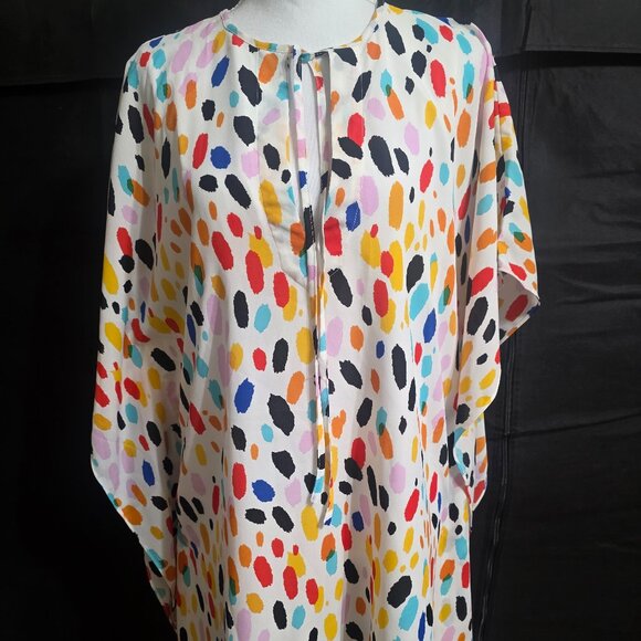 Buddy Love Tops - Buddy Love Colorful Tunic Blouse Beach Cover Up Boho Size S